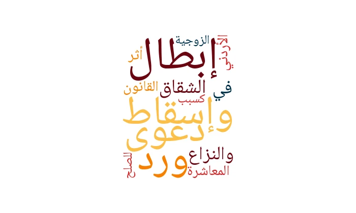 إبطال وإسقاط ورد دعوى الشقاق والنزاع في القانون الأردني: أثر المعاشرة الزوجية كسبب للصلح