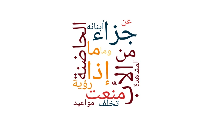 ما جزاء الحاضنة إذا منعت الأب من رؤية أبنائه؟ وما جزاء الأب إذا تخلف عن مواعيد المشاهدة؟