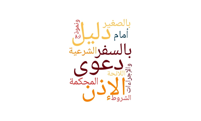 دليل دعوى الإذن بالسفر بالصغير أمام المحكمة الشرعية: الشروط والإجراءات ونموذج اللائحة